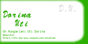 dorina uti business card